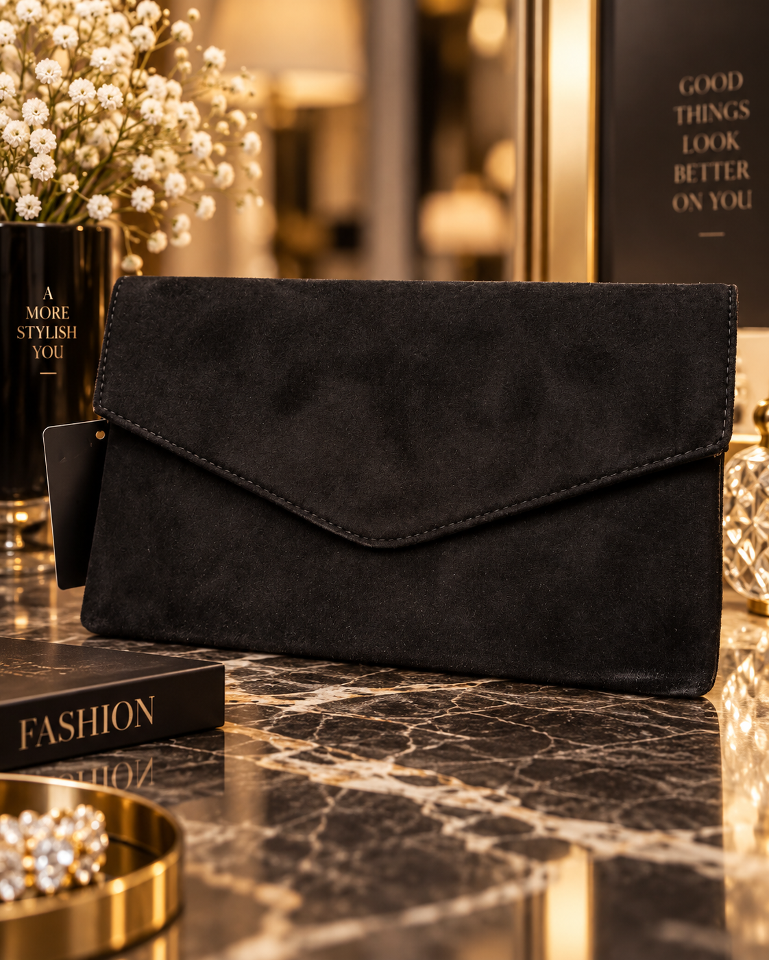 Bolso Clutch Negro Elegance