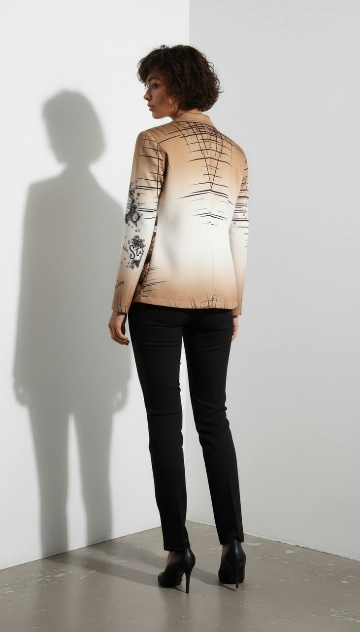 Blazer Estampada para Mujer – Elegancia Exclusiva con Estilo Chic