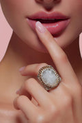 Anillo XL con Piedra Natural para Mujer
