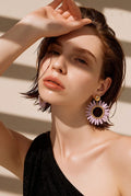 Pendientes Flor Boho Chic para Mujer