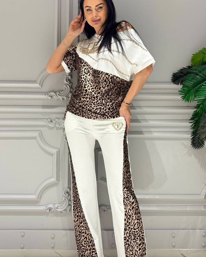 Conjunto Animal Print para Mujer – Elegancia Casual con Estilo