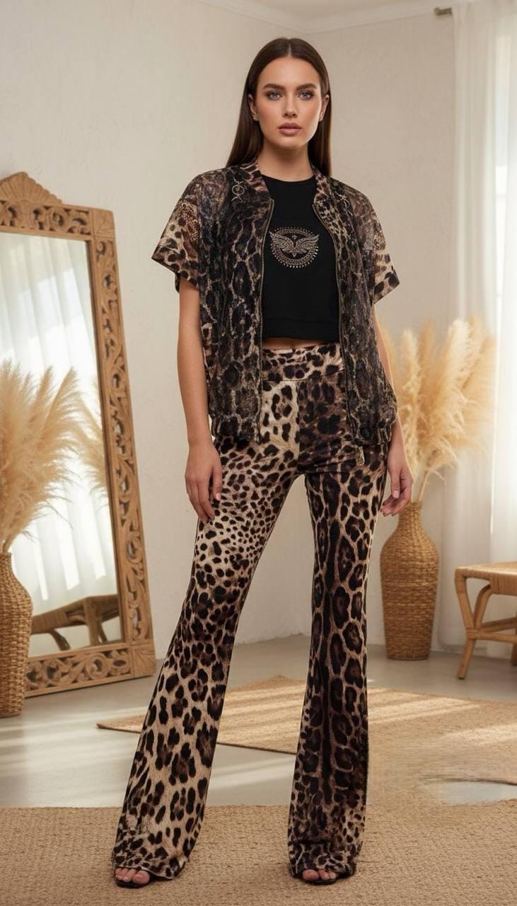 Conjunto de 3 Piezas Animal Print – Estilo Salvaje y Sofisticado