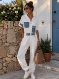 🤍 Mono blanco con detalles denim