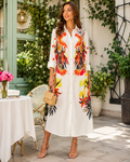 Vestido Camisero Tropical